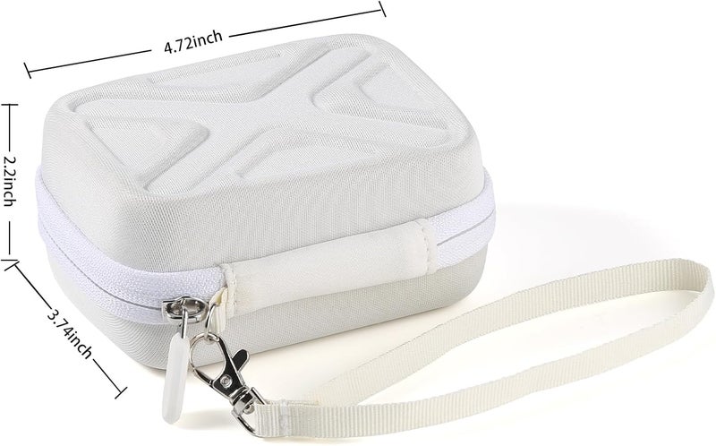 BLK8IGHT Digital Camera Case for AbergBest 21 Mega Pixels 2.7" LCD Rechargeable HD/Kodak Pixpro/Canon PowerShot ELPH 180/190/Sony DSCW800/DSCW830 Cameras, Travel Carrying Protective Case for Camera - White - Image 2